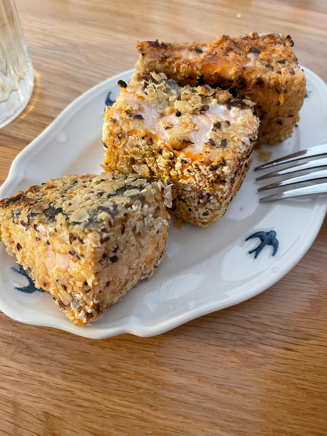 燕麦干煎三文鱼