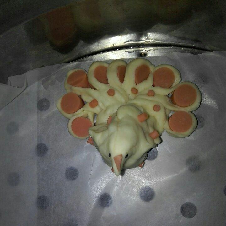 孔雀开屏馒头
