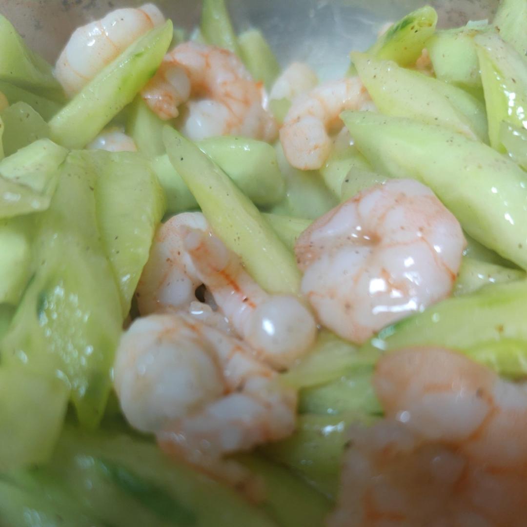 黄瓜炒虾仁