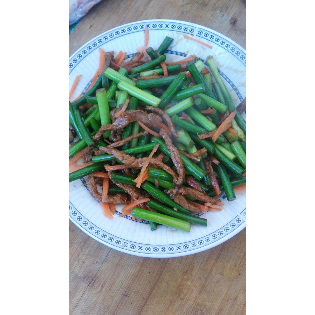 蒜薹炒肉丝