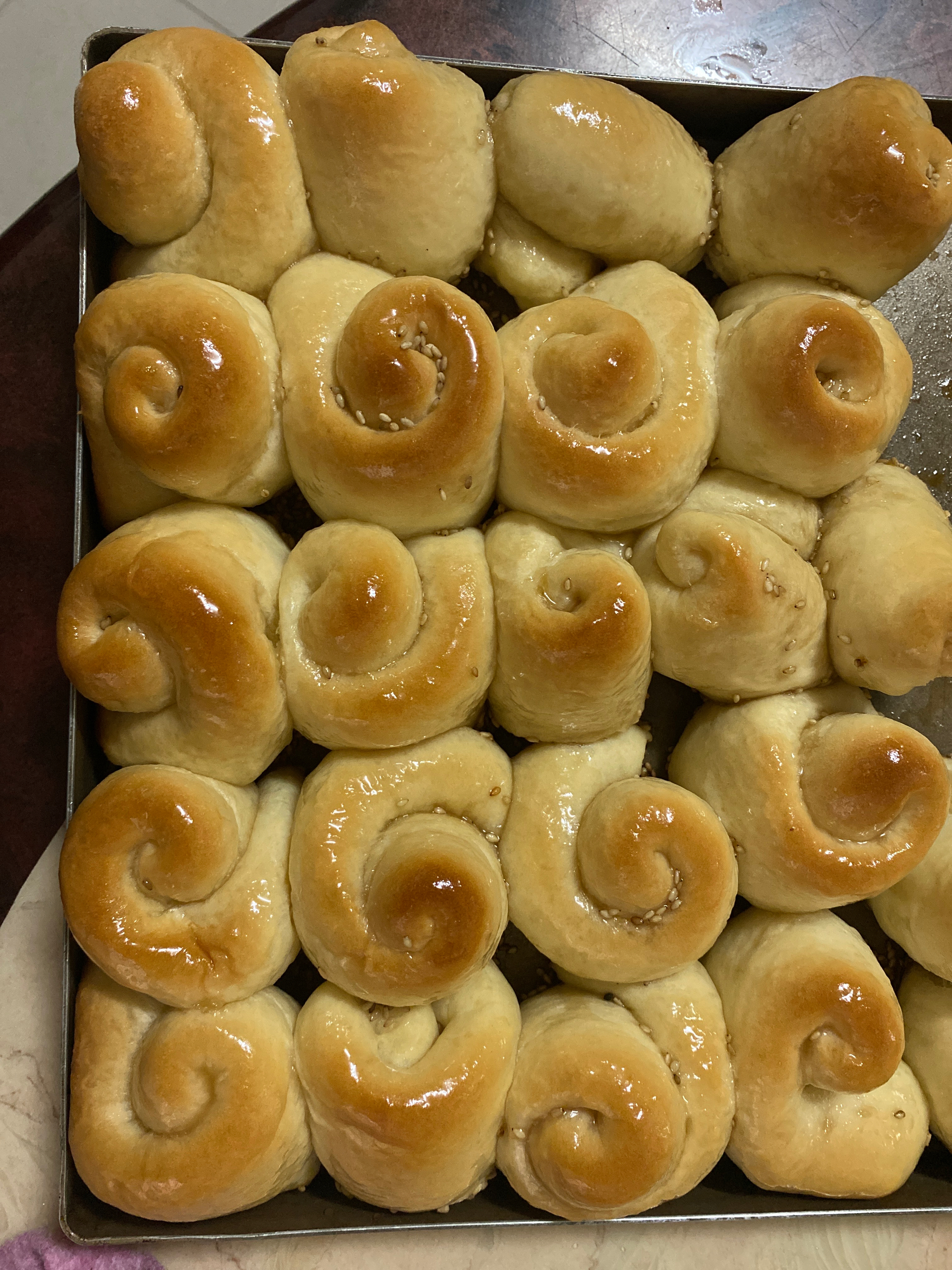 脆底蜂蜜小面包