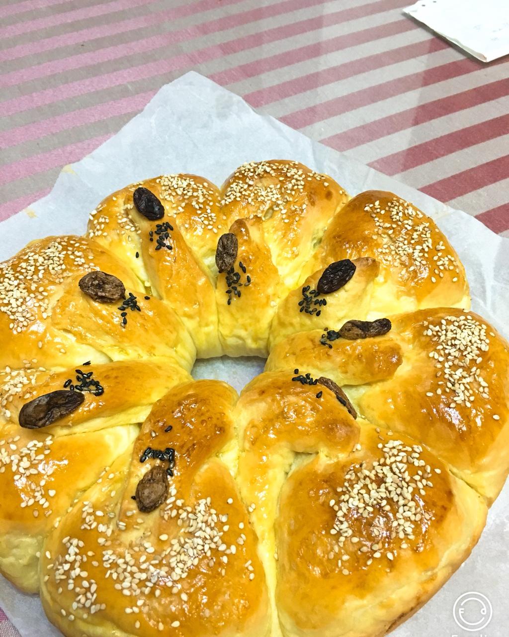 皇冠花朵面包（面包机版和面）