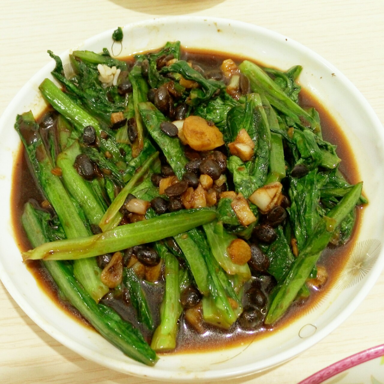 豆豉油麦菜