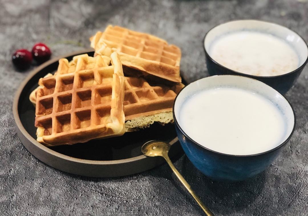【华夫饼】没烤箱也能做的快手面包