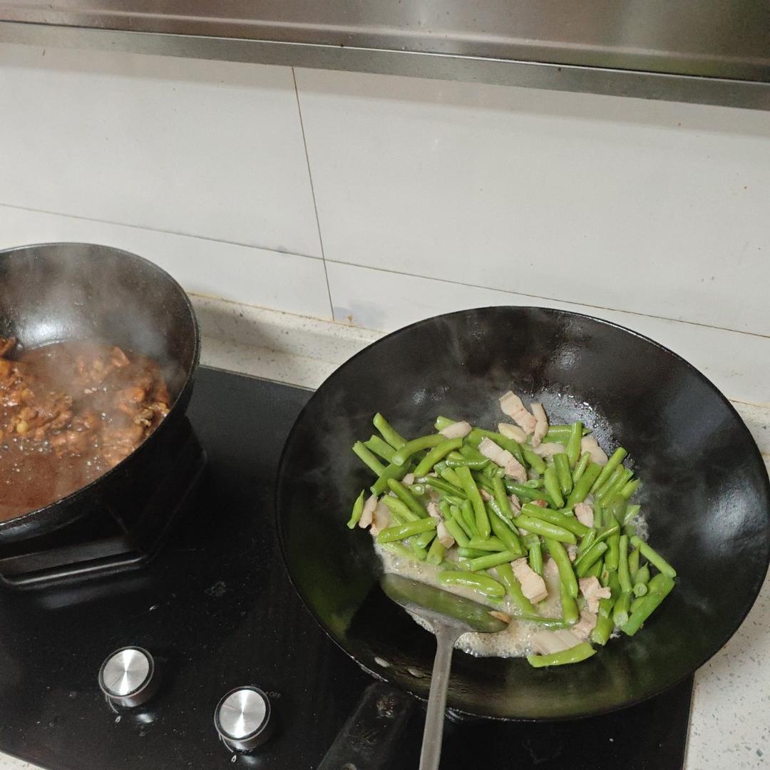 五花肉扁豆丝