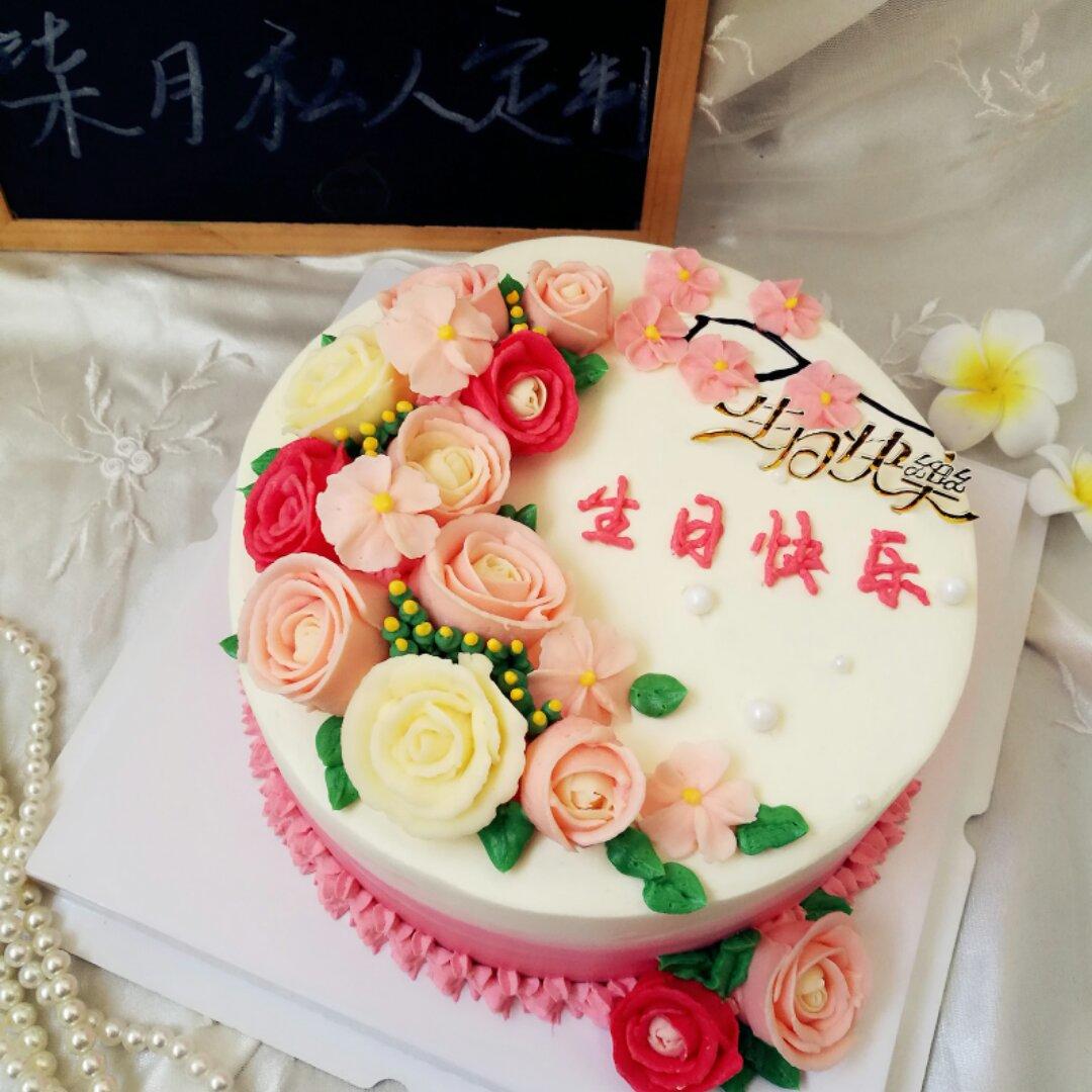 troublemaker201501151做的奶酪酸奶霜韩式裱花用