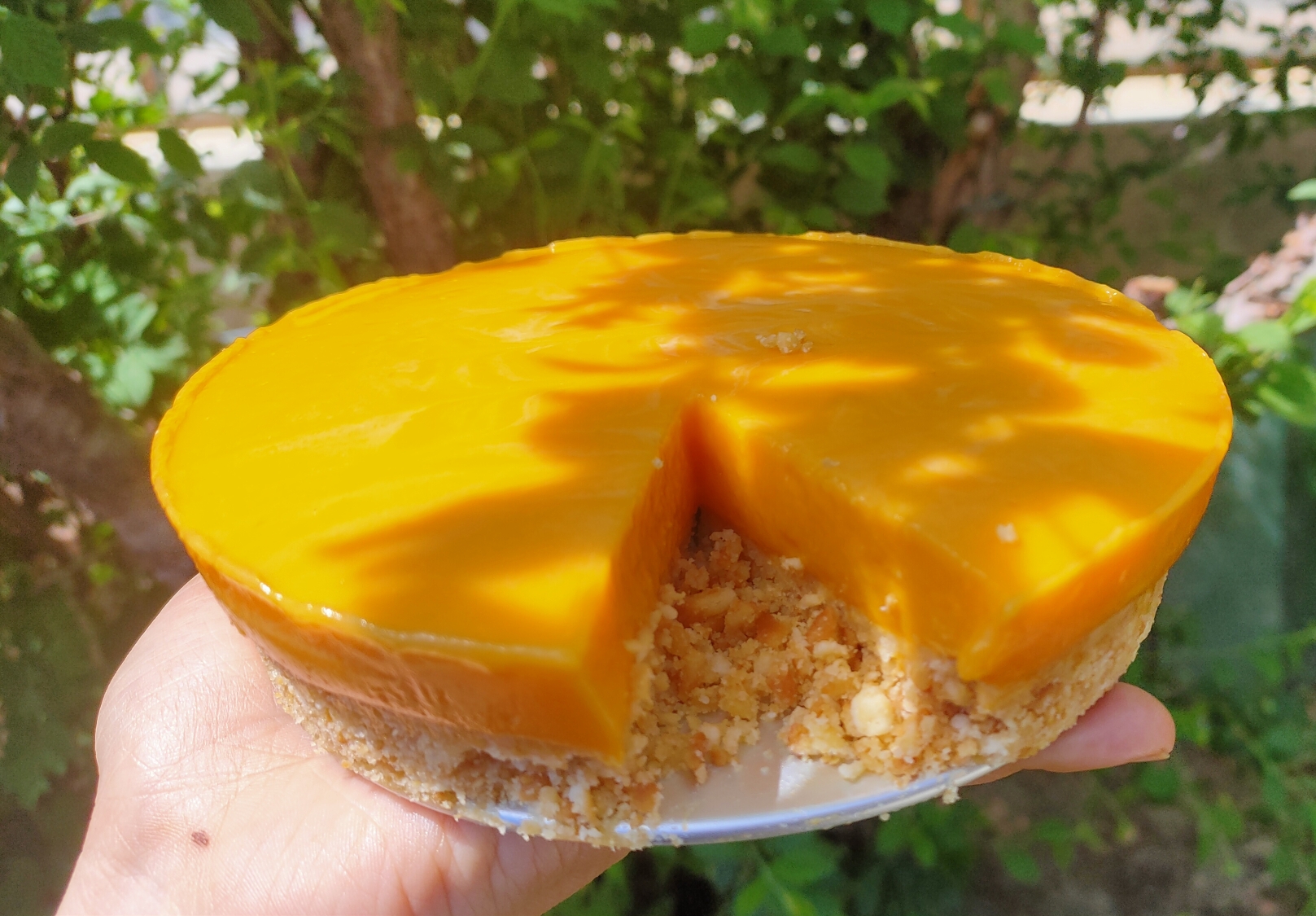 无奶油芒果慕斯蛋糕的做法