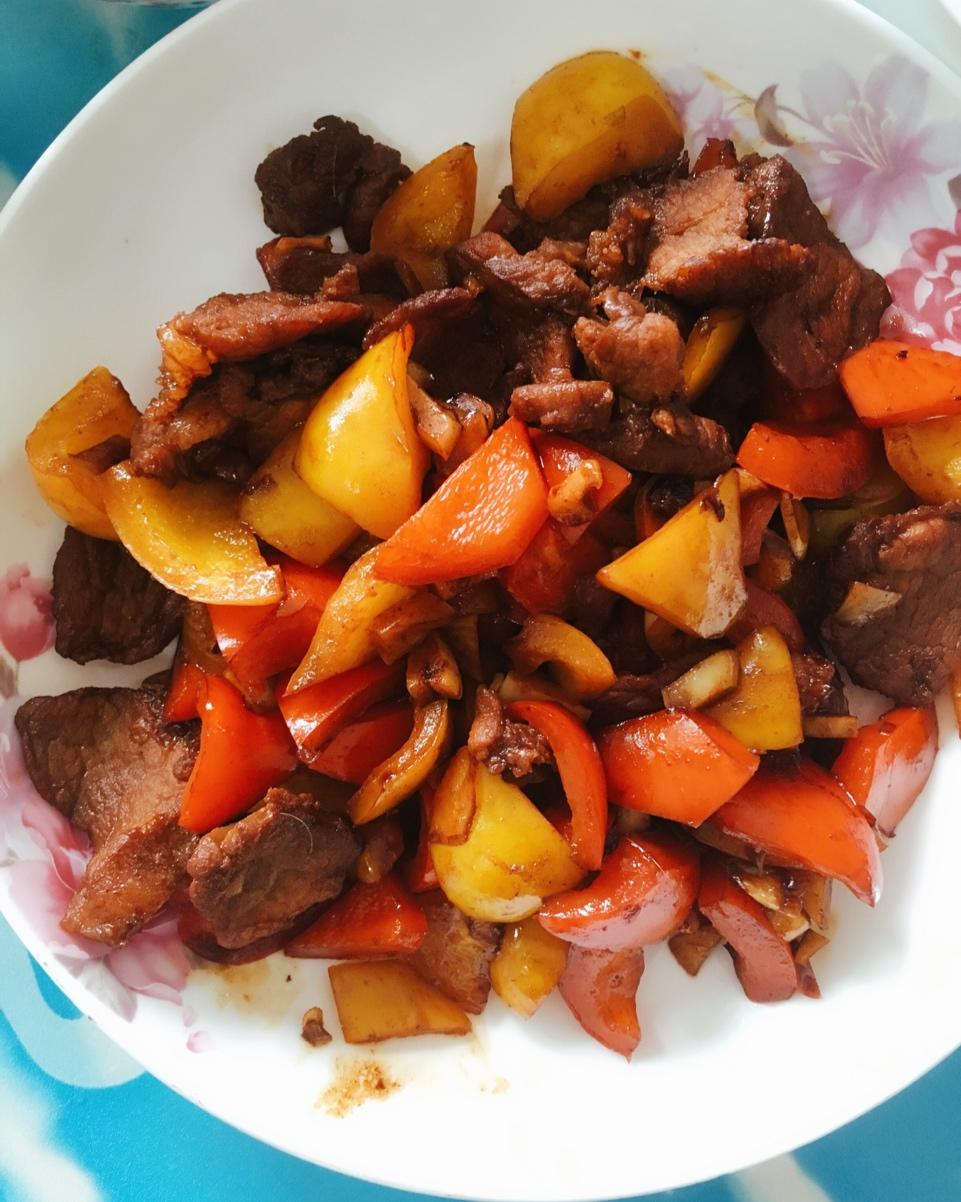 青红椒炒肉丝👨‍🍳