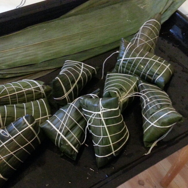 软糯豆沙粽子