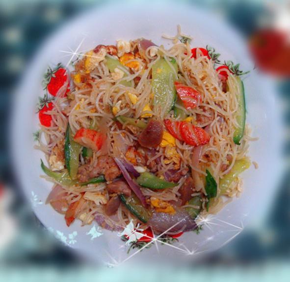 广东腊味炒米粉的做法