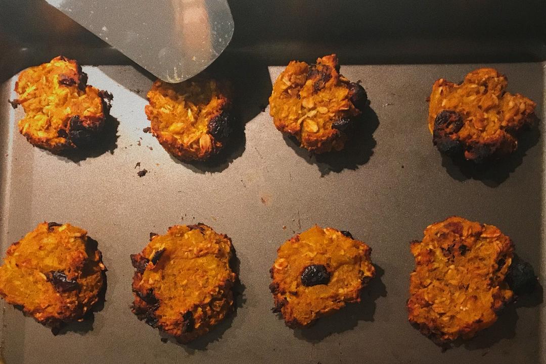 肉桂南瓜核桃燕麦软饼