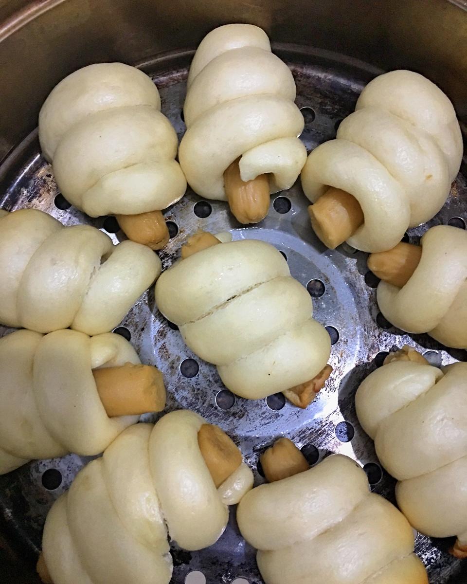 快手火腿卷～一次发酵