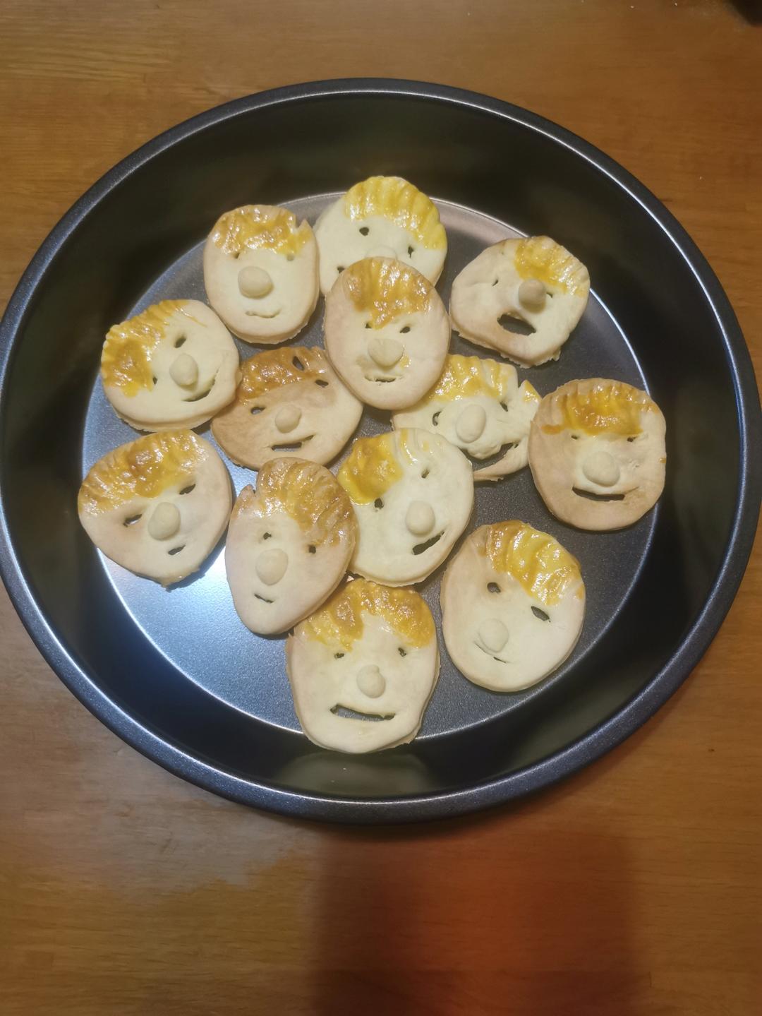 无需模具‼️简单可爱的搞怪小孩曲奇饼干