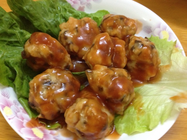 酸酸甜甜【茄汁鸡肉丸】