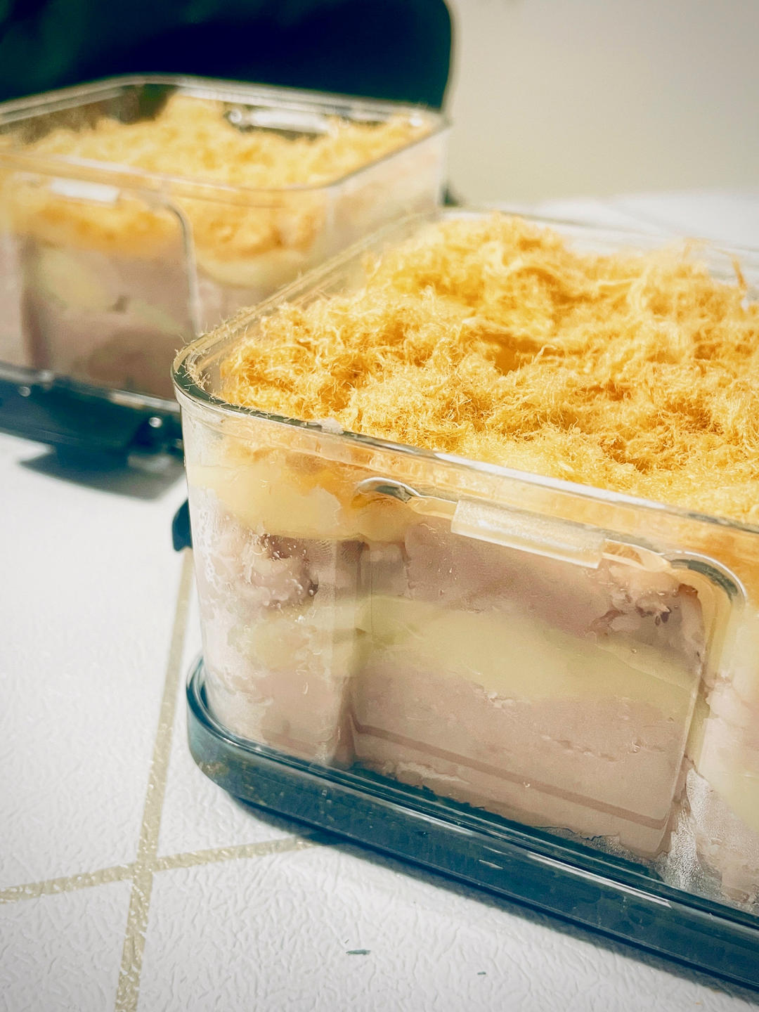 肉松麻薯芋泥盒子