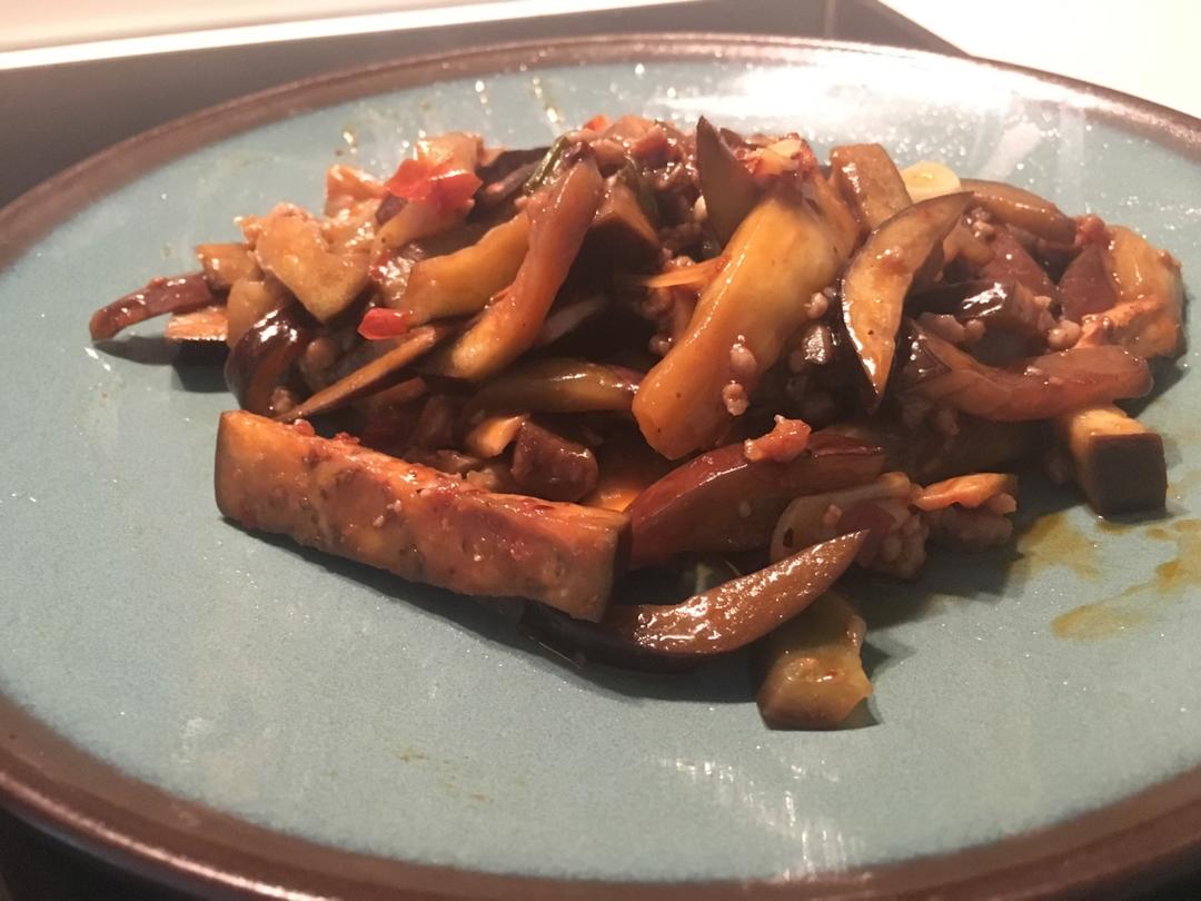 红烧肉沫茄子
