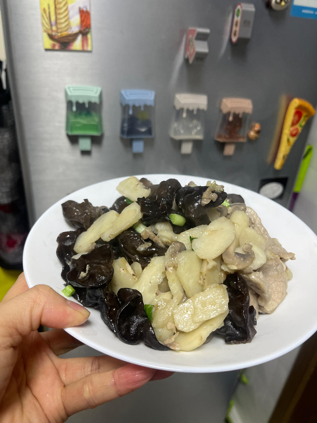 马蹄炒肉片