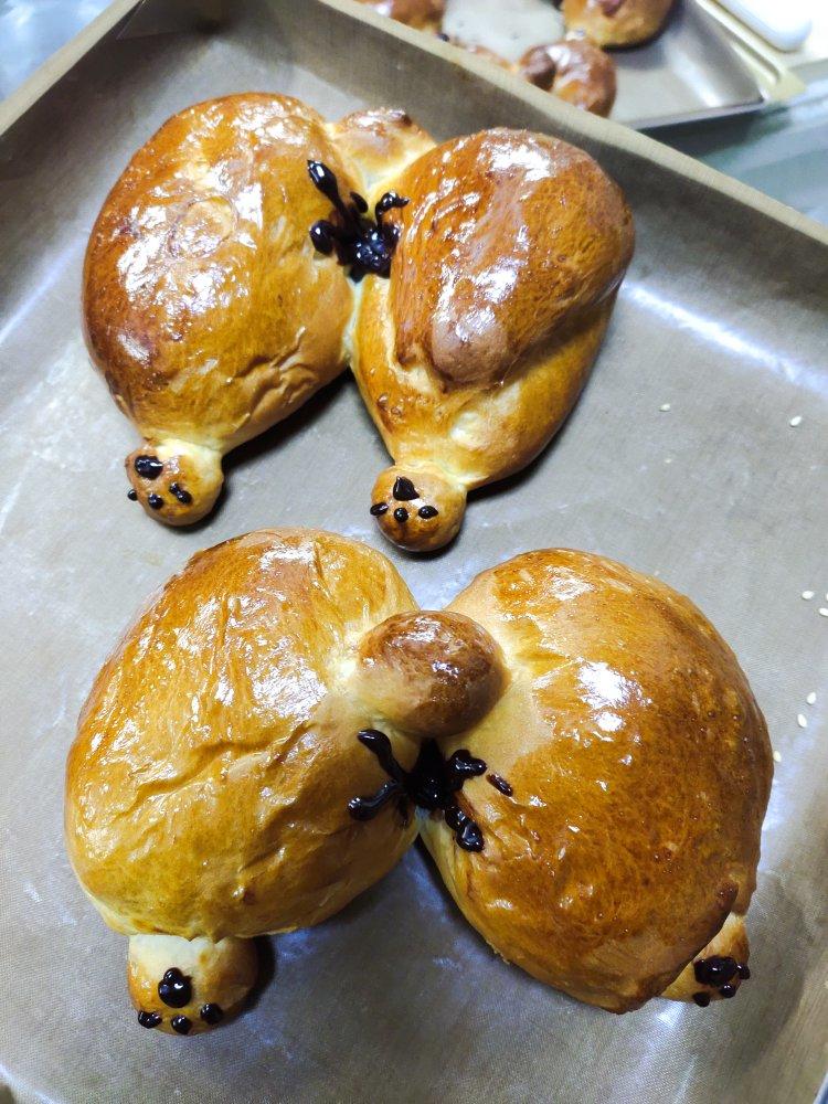 敷衍此生做的柯基屁股面包柔软呆萌重口味