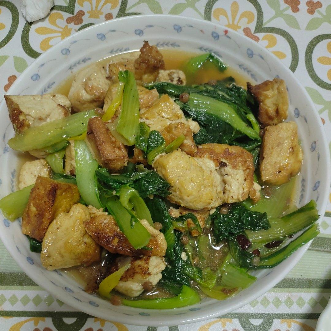 非常入味儿的小白菜炖豆腐