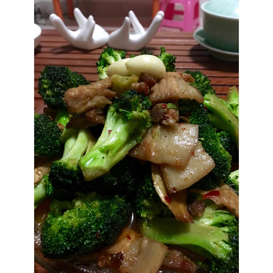 西兰花炒肉片