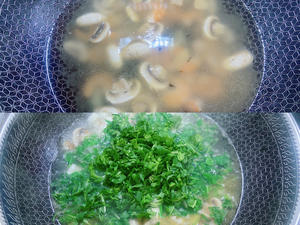 【春日时鲜】开洋荠菜蘑菇羹的做法 步骤6