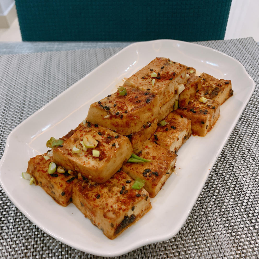 香辣孜然烤豆腐（烤箱版）