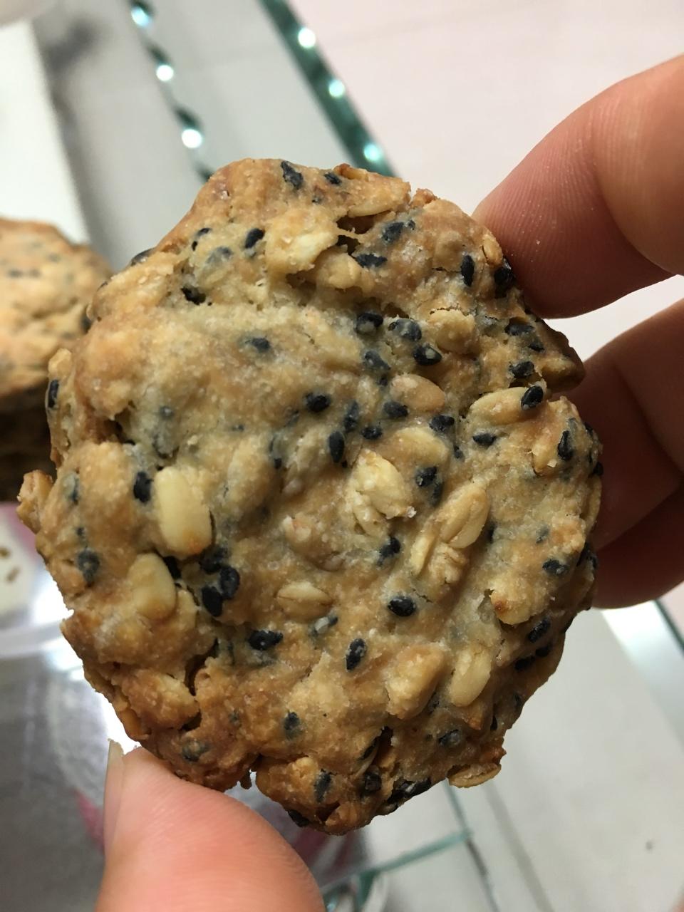 黑芝麻燕麦高纤饼干（无添加，另含植物油减脂配方）