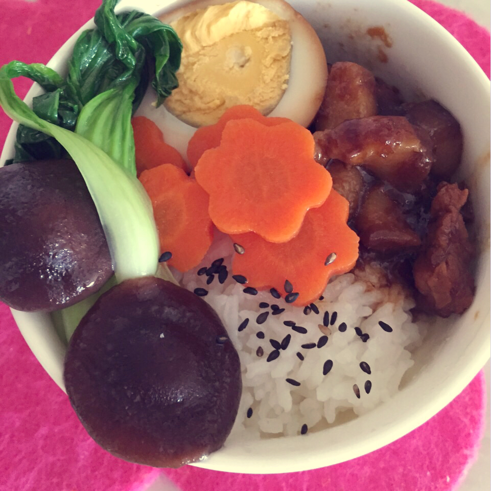 一碗懒香好吃的台湾卤肉饭