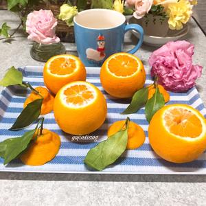 原汁原味鲜果肉的鲜橙（丑橘）果冻的做法 步骤1