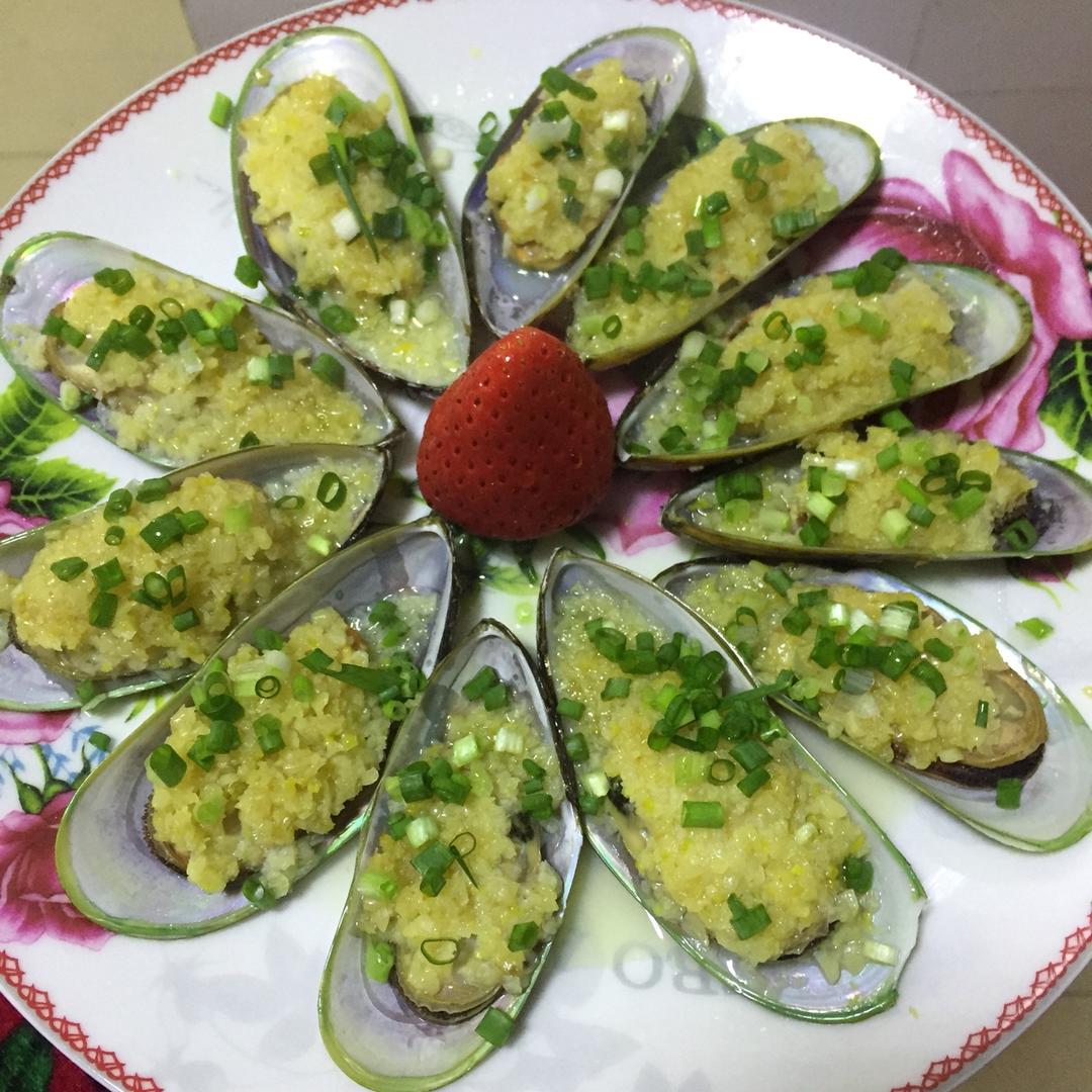 【山姆厨房】蒜蓉蒸青口贝