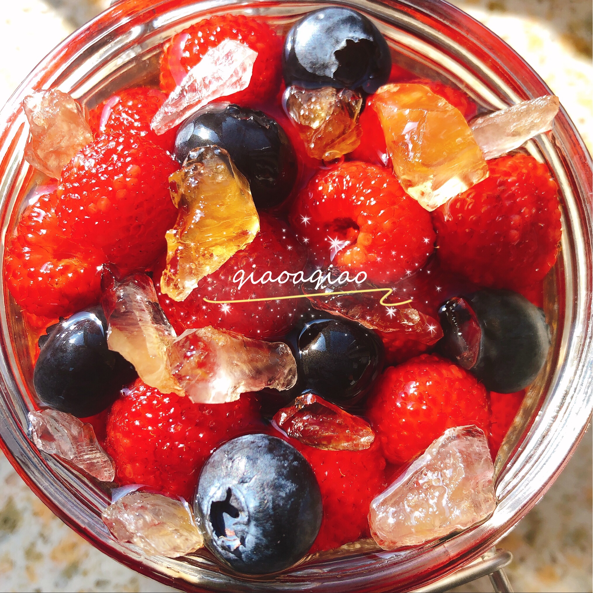 莓梅果酒（蓝莓、杨梅、覆盆子）适合女生喝的甜甜的果酒～