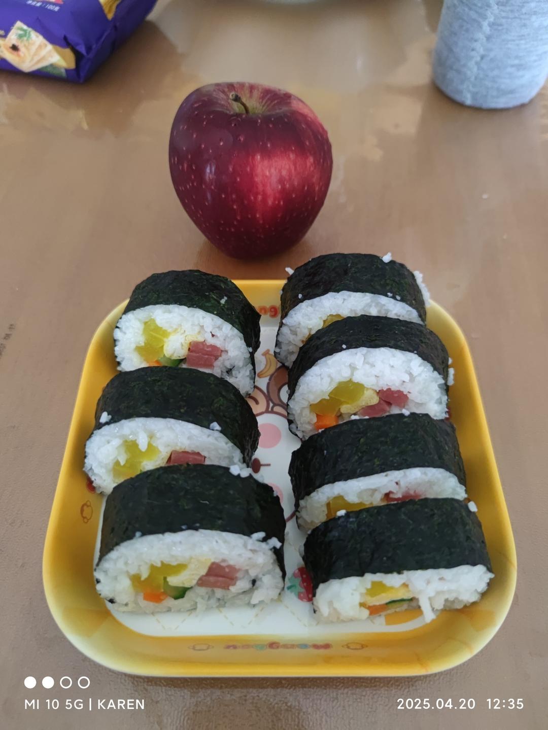 十分钟快手早午餐-紫菜包饭&寿司卷，简单易学哦！