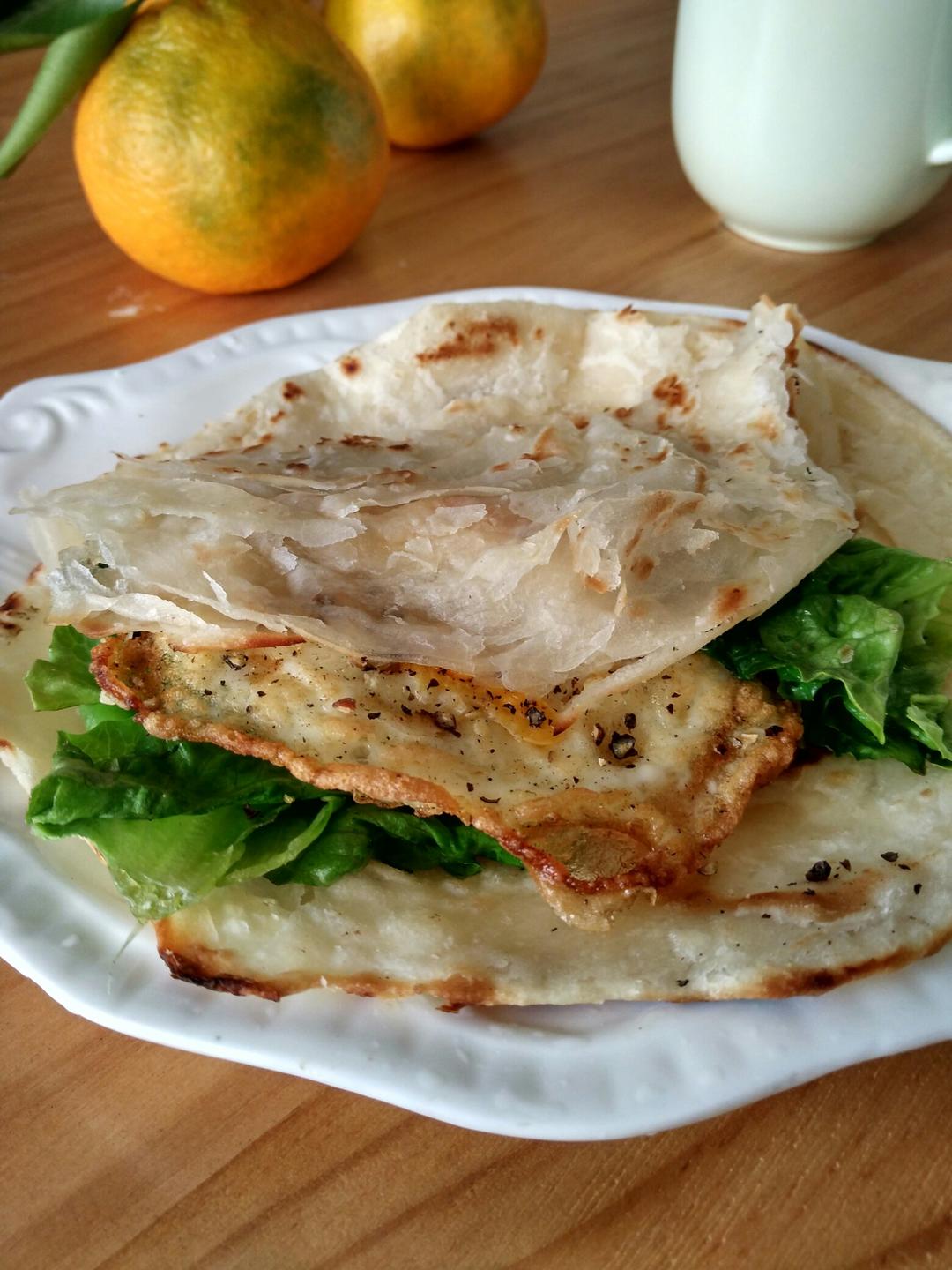 家常手撕饼（麻酱+葱油双拼）