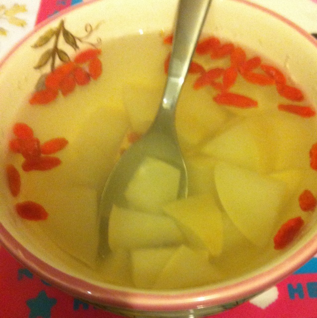 雪梨炖冰糖