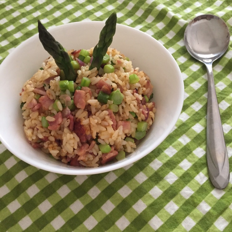 芦笋培根炒饭