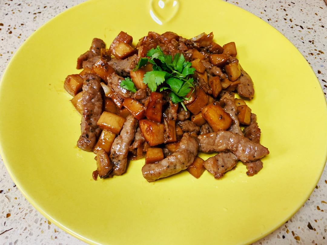 我的轻奢煮艺——杏鲍菇牛肉粒