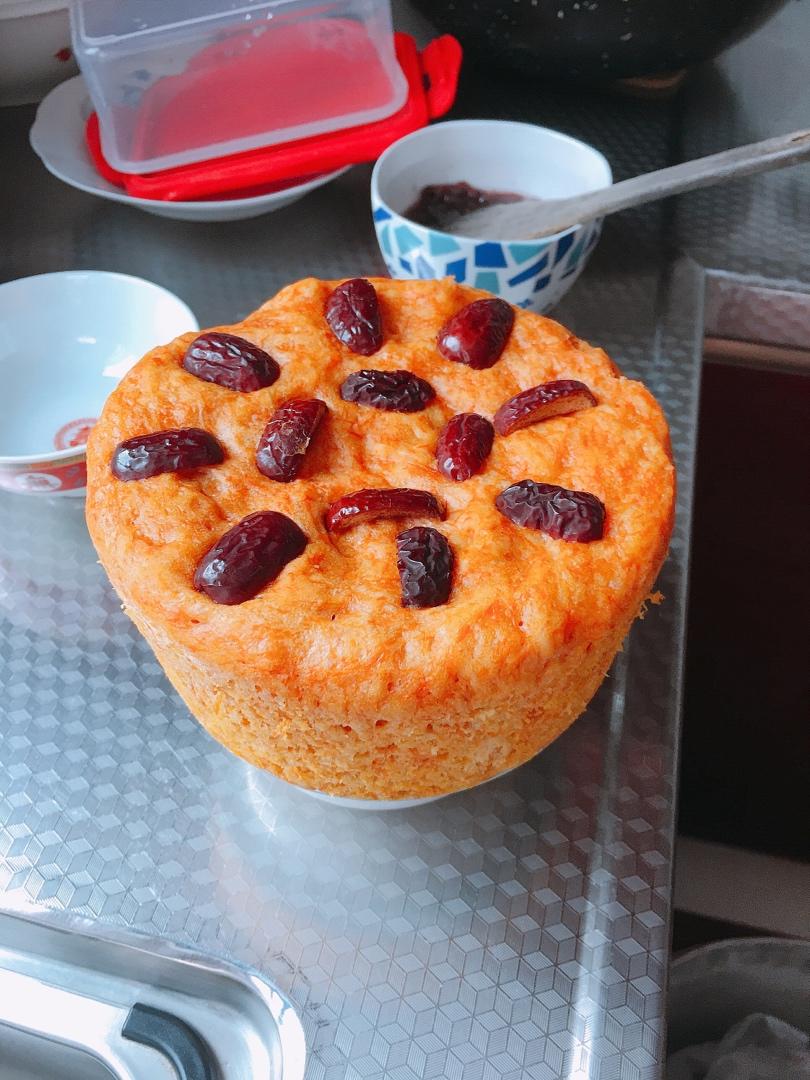 南瓜发糕（松软可口、不塌陷）