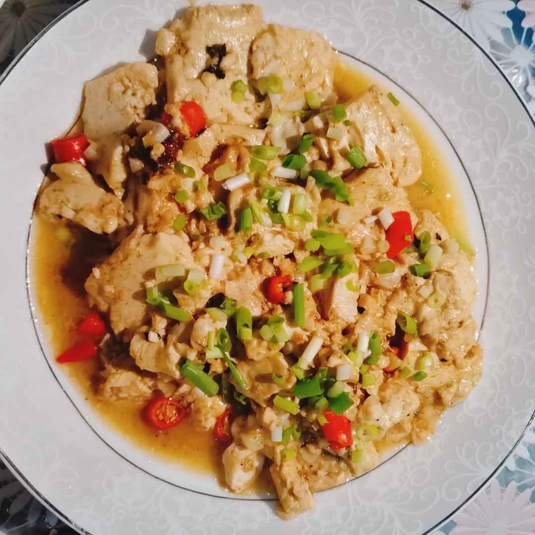 蒜香煎豆腐 炒鸡无敌美味