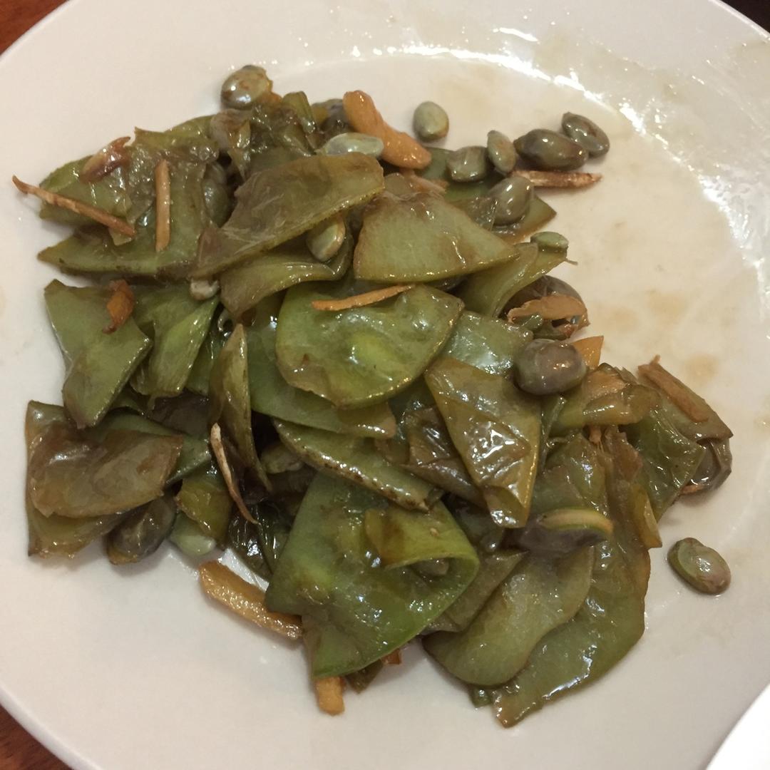 清炒扁豆角、架梅