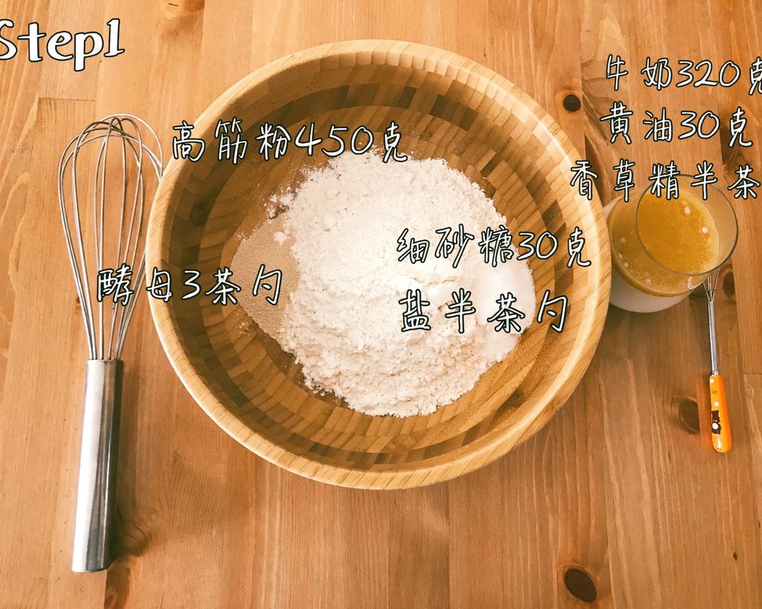 纯奶手撕吐司的做法 步骤1