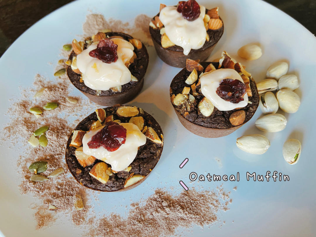 无油无糖|🍦冰淇淋布朗尼蛋糕🍩燕麦做的