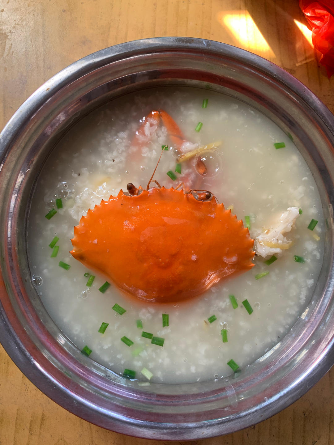 简单美味的青蟹粥