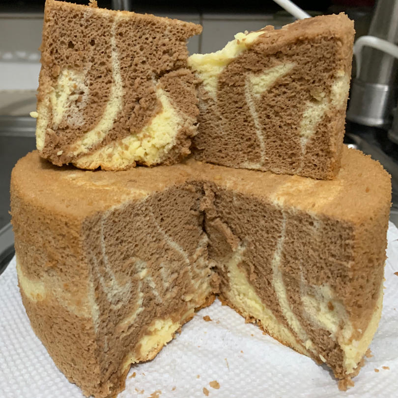斑马纹戚风蛋糕