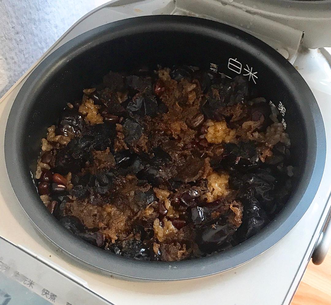 傻狐狸学做饭做的最简单的电饭煲甑糕