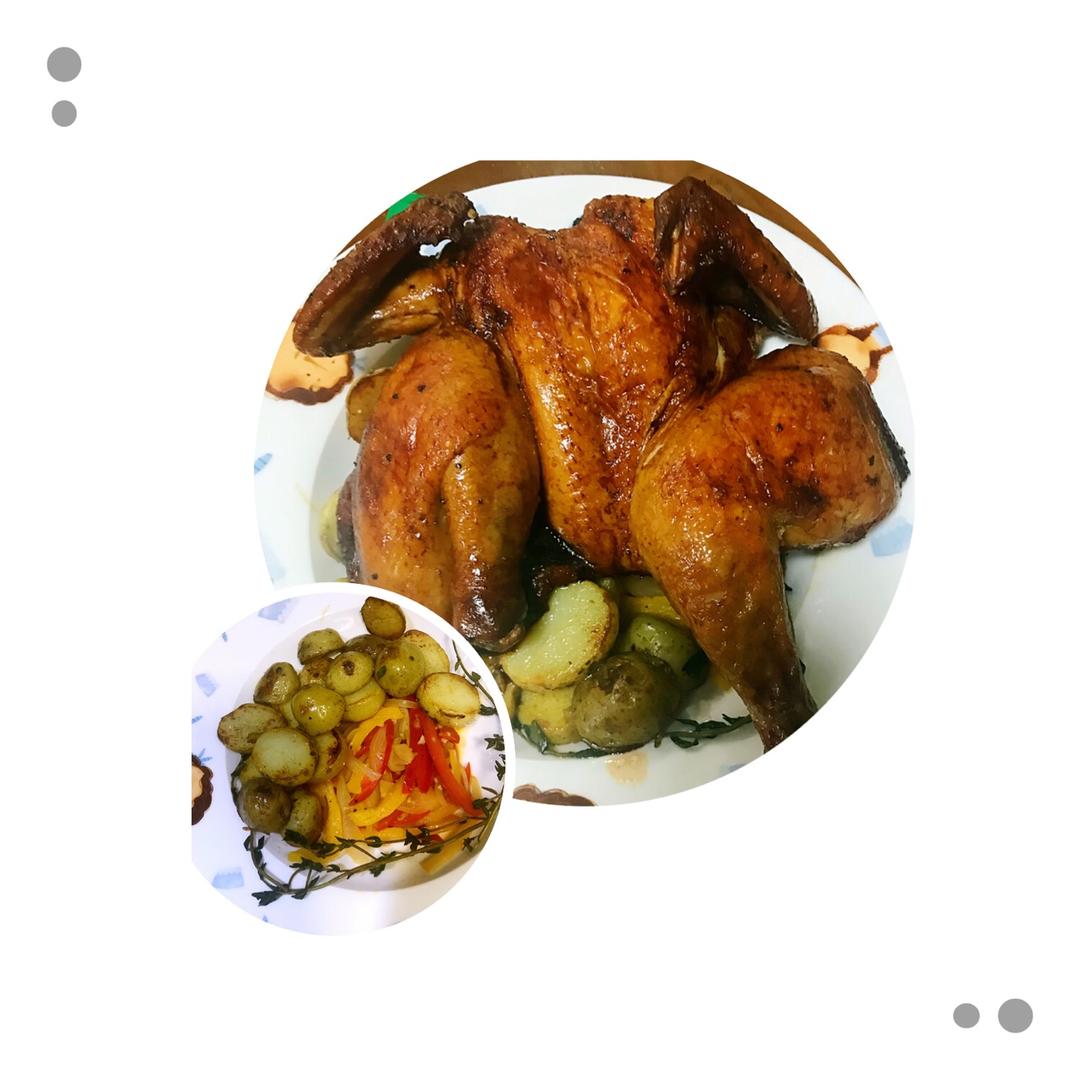 脆皮烤鸡配香煎土豆【食材包操作说明】
