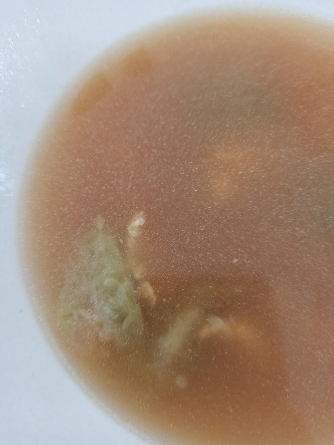丝瓜鸡蛋汤(汤面)