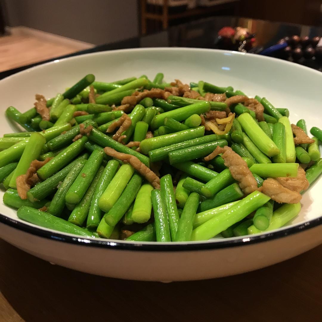 蒜薹炒肉丝