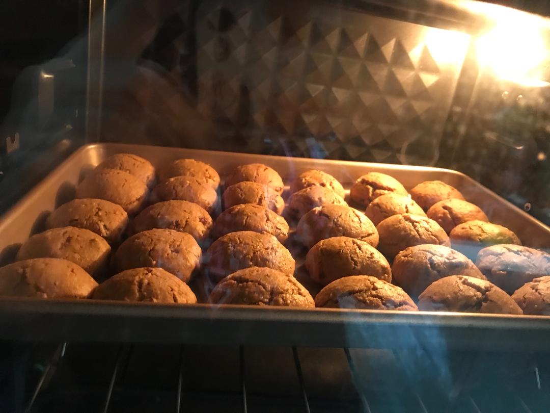 红枣红糖核桃饼干