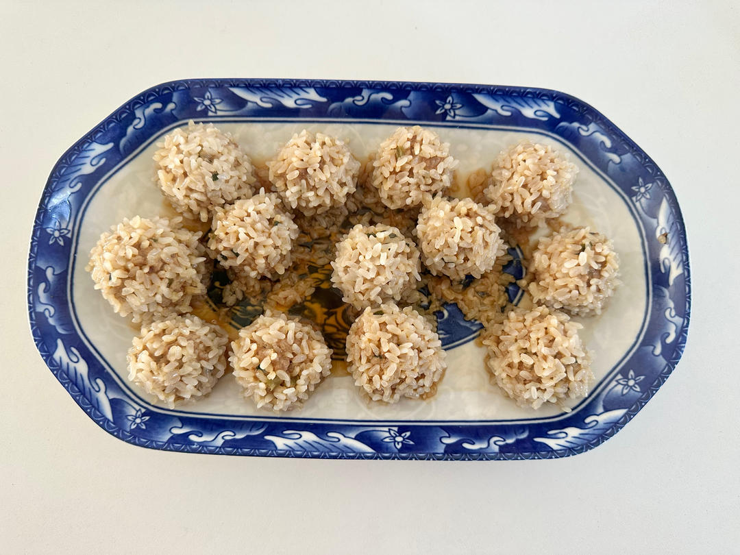 糯米珍珠丸子，年夜饭必备菜，快手蒸菜
