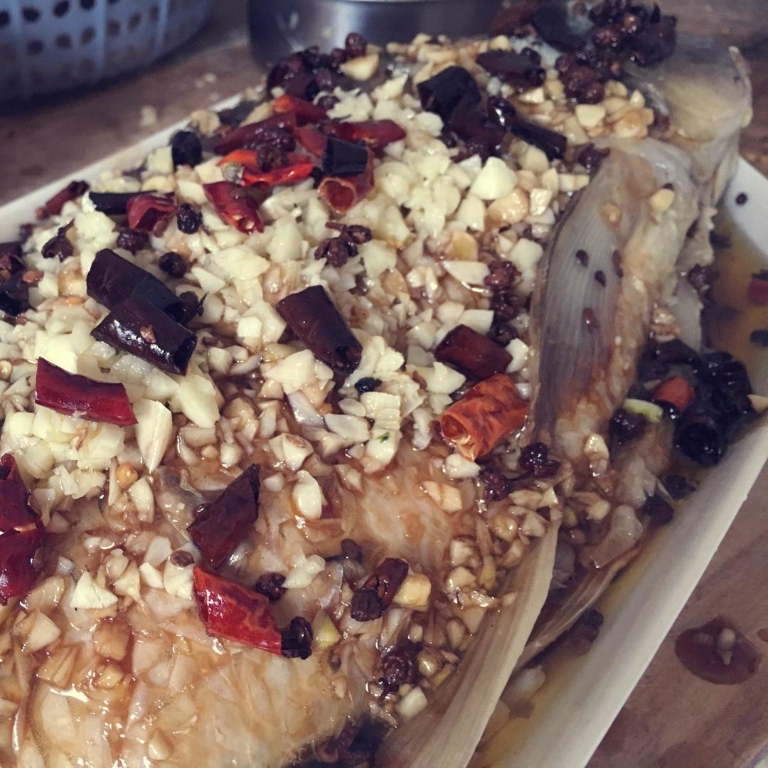 蒜爆鱼（好吃）